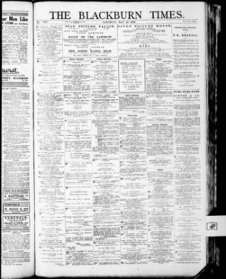cover page of Blackburn Times published on May 22, 1926