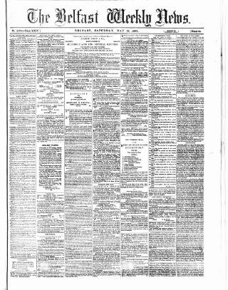 cover page of Belfast Weekly News published on May 22, 1880
