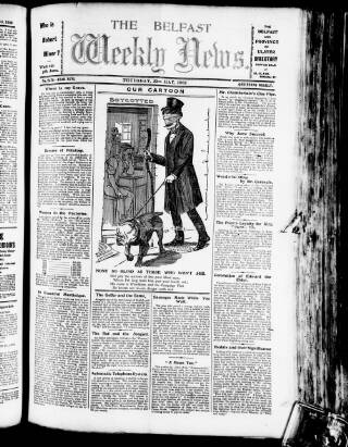 cover page of Belfast Weekly News published on May 22, 1902