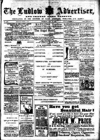 cover page of Ludlow Advertiser published on May 22, 1909