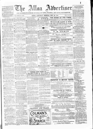 cover page of Alloa Advertiser published on May 22, 1880