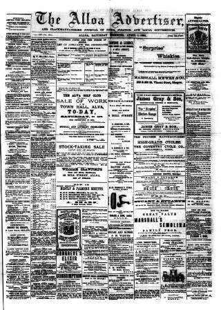 cover page of Alloa Advertiser published on April 1, 1905