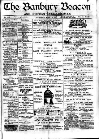 cover page of Banbury Beacon published on April 1, 1899