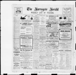 cover page of Harrogate Herald published on May 22, 1912