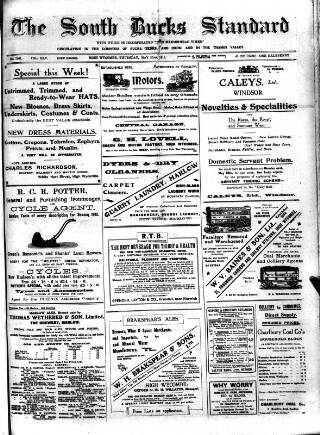 cover page of South Bucks Standard published on May 22, 1913