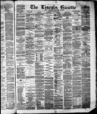 cover page of Lincoln Gazette published on August 2, 1873