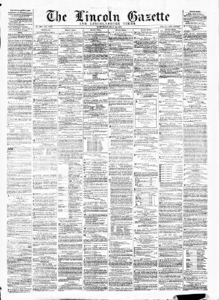 cover page of Lincoln Gazette published on May 22, 1875