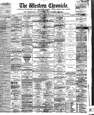 cover page of Western Chronicle published on April 1, 1887