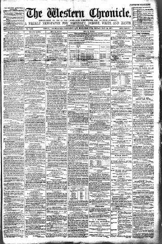 cover page of Western Chronicle published on May 22, 1891