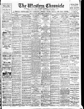 cover page of Western Chronicle published on December 13, 1912
