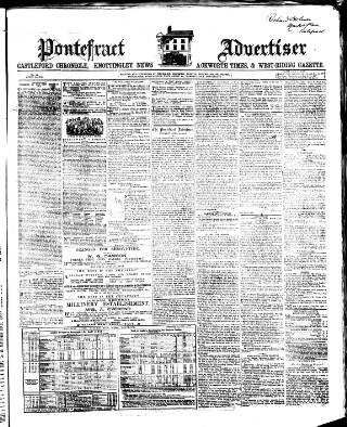cover page of Pontefract Advertiser published on April 1, 1865