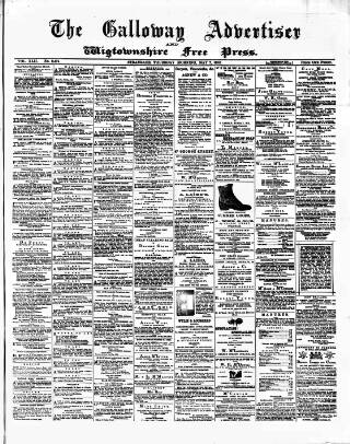 cover page of Galloway Advertiser and Wigtownshire Free Press published on May 7, 1885