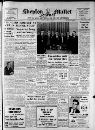 cover page of Shepton Mallet Journal published on April 1, 1960