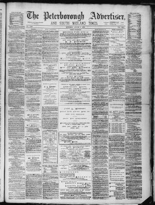 cover page of Peterborough Advertiser published on August 2, 1879