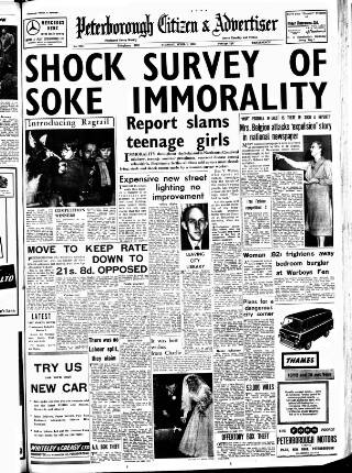 cover page of Peterborough Advertiser published on April 1, 1958