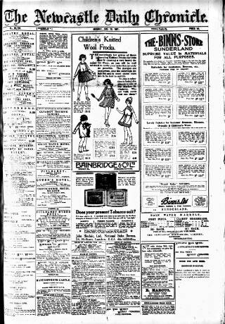 cover page of Newcastle Daily Chronicle published on June 13, 1921