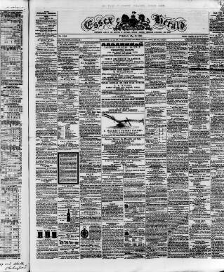 cover page of Essex Herald published on May 22, 1860
