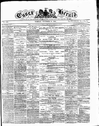 cover page of Essex Herald published on November 2, 1880