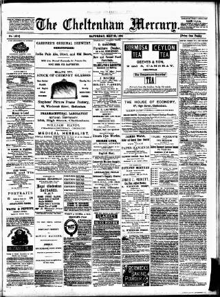 cover page of Cheltenham Mercury published on May 22, 1886