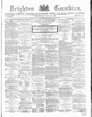 cover page of Brighton Guardian published on May 22, 1861