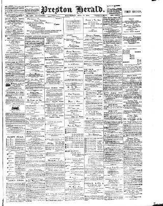 cover page of Preston Herald published on June 13, 1900