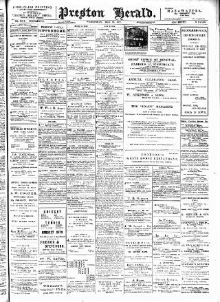 cover page of Preston Herald published on May 22, 1907