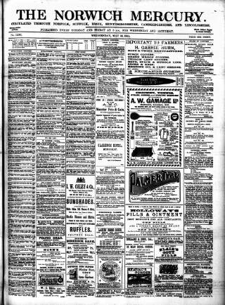 cover page of Norwich Mercury published on May 22, 1901
