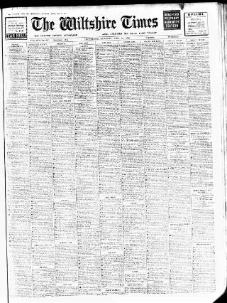 cover page of Wiltshire Times and Trowbridge Advertiser published on April 1, 1950