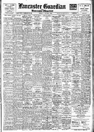 cover page of Lancaster Guardian published on August 2, 1946
