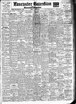 cover page of Lancaster Guardian published on June 13, 1947
