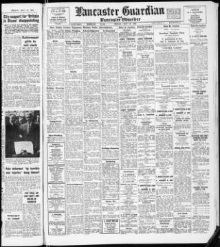 cover page of Lancaster Guardian published on May 22, 1964