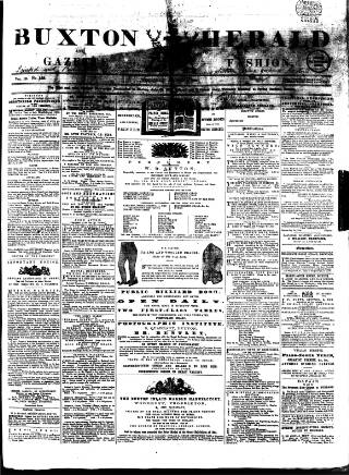 cover page of Buxton Herald published on August 2, 1860