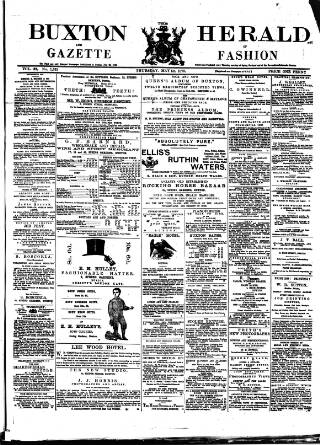 cover page of Buxton Herald published on May 22, 1879
