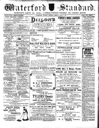 cover page of Waterford Standard published on April 1, 1911