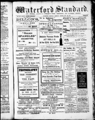cover page of Waterford Standard published on May 22, 1920