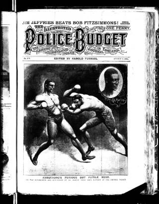 cover page of Illustrated Police Budget published on August 2, 1902