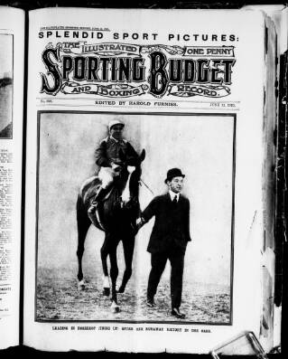 cover page of Illustrated Police Budget published on June 11, 1910