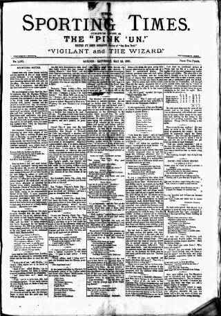 cover page of Sporting Times published on May 22, 1886