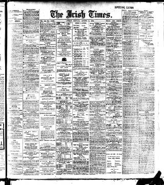 cover page of Irish Times published on August 2, 1909