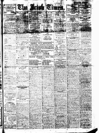 cover page of Irish Times published on May 22, 1918