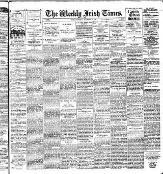 cover page of Weekly Irish Times published on September 28, 1895