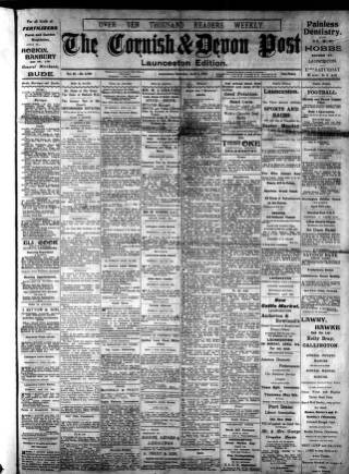 cover page of Cornish & Devon Post published on April 1, 1911