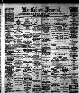 cover page of Banffshire Journal published on November 2, 1909