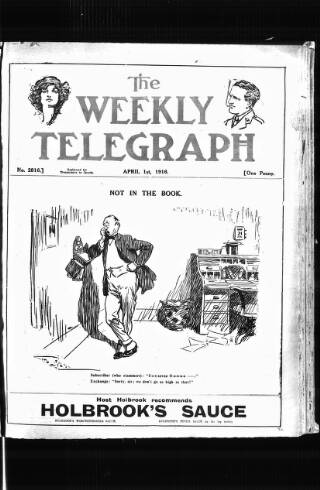 cover page of Sheffield Weekly Telegraph published on April 1, 1916