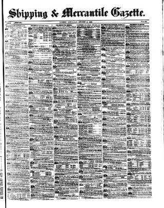 cover page of Shipping and Mercantile Gazette published on August 2, 1879