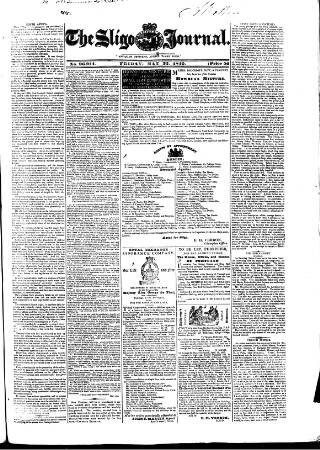 cover page of Sligo Journal published on May 22, 1840