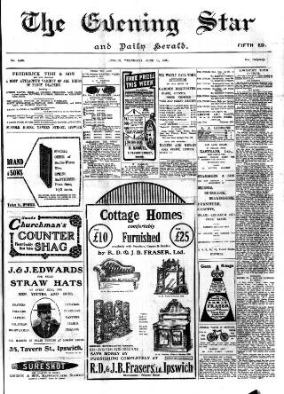 cover page of Evening Star published on June 13, 1906
