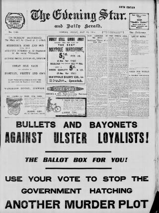cover page of Evening Star published on May 22, 1914