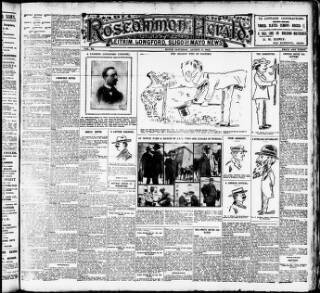 cover page of Roscommon Herald published on August 2, 1913