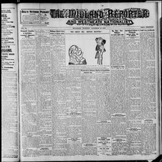 cover page of Midland Reporter and Westmeath Nationalist published on September 28, 1933